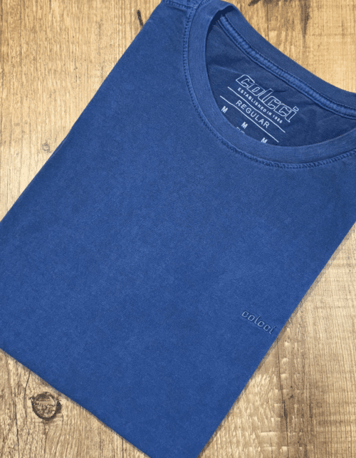 Camiseta COL Bordado Az. #b820