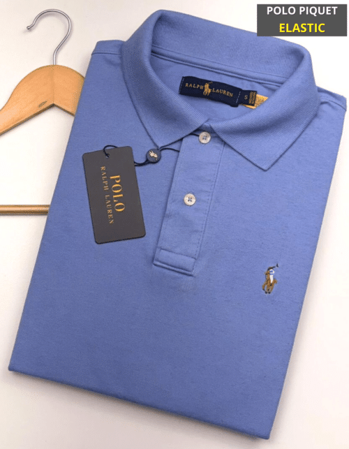 Polo Elastano RALPH Azul #CP336