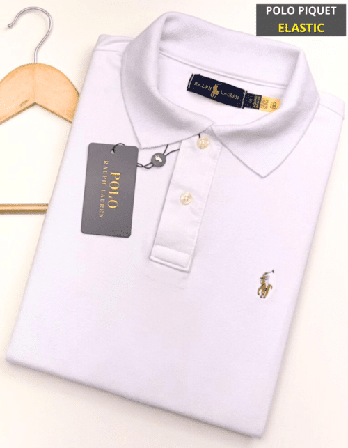 Polo Elastano RALPH Branca #CP335