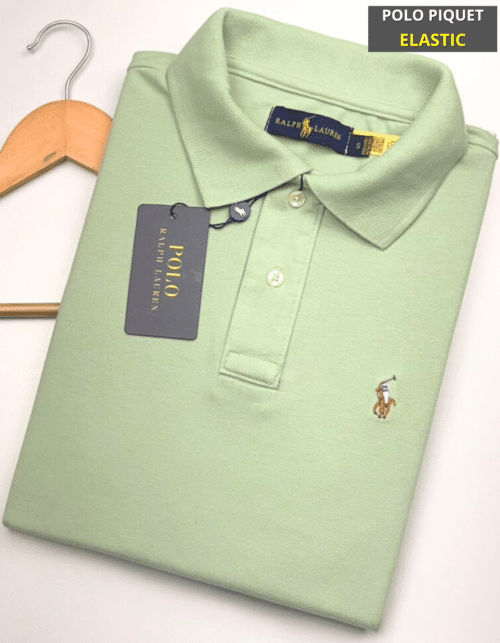Polo Elastano RALPH Verde #CP337
