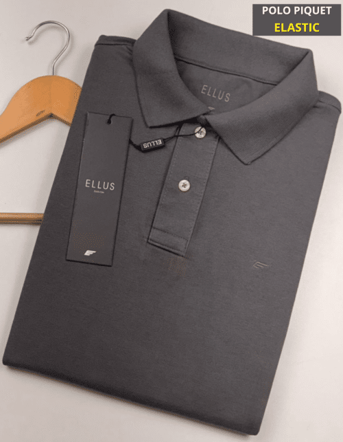 Polo Elastano ELL Chumbo #CP327