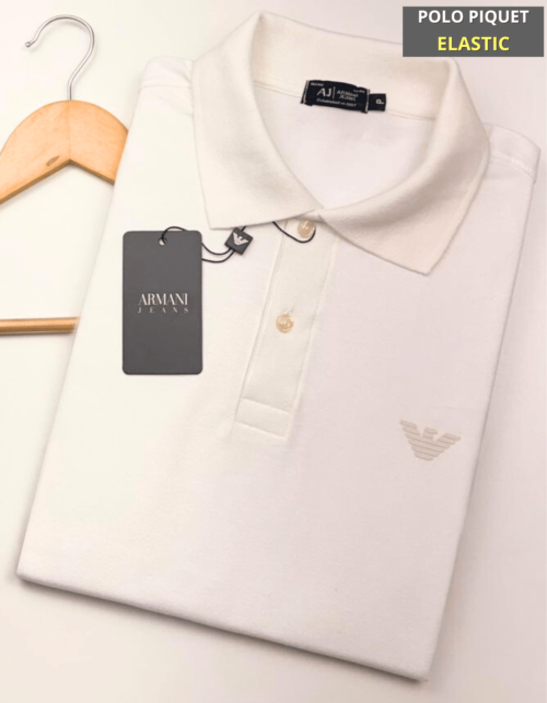 Polo Elastano AJ Branca #CP330