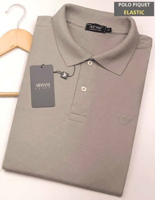 Polo Elastano AJ Cinza #CP329